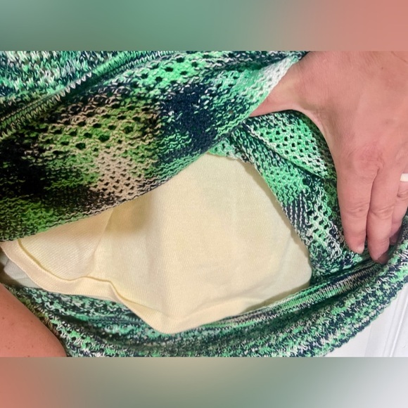 Monrow Dress Size Medium Crochet Space Dye Tank Midi NWT New Boho Beach Vacation - Picture 10 of 11